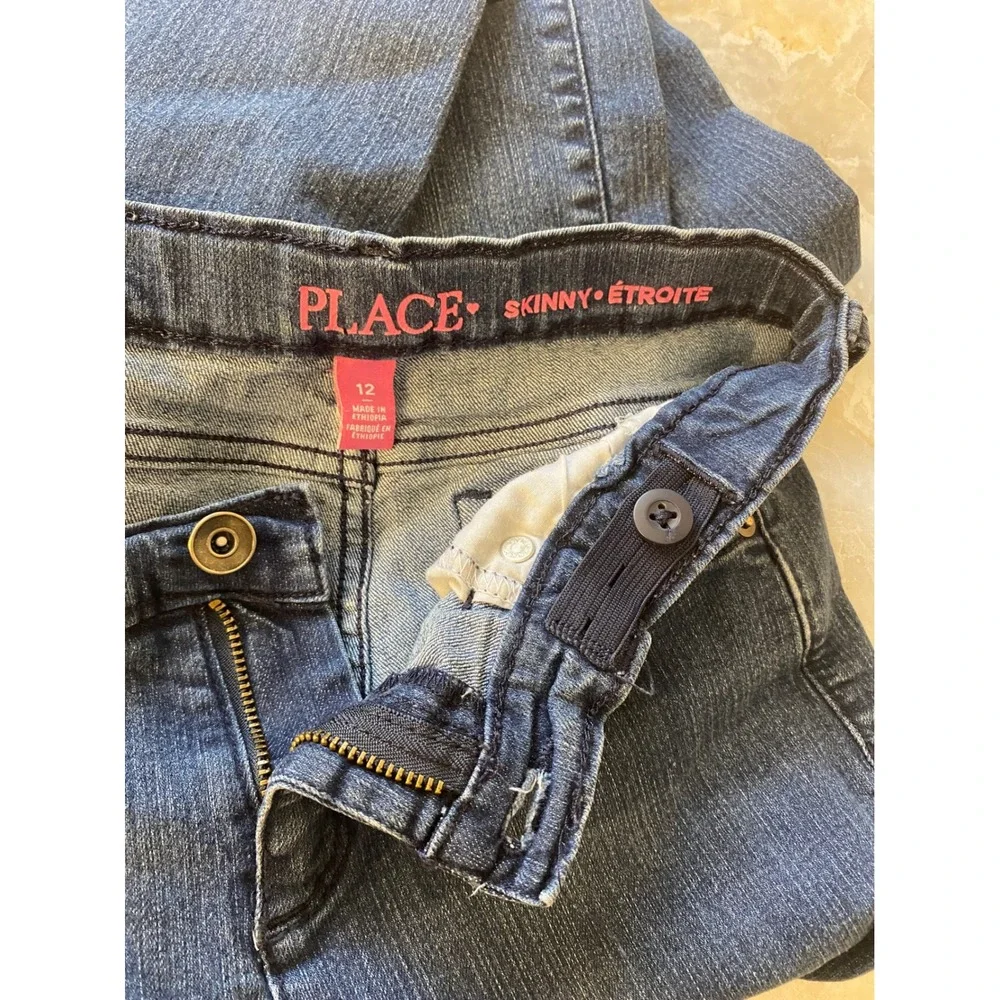 So & The Children's Place Denim Bundle Girls 12 Blue Shorts Jeans Skinny Stretch